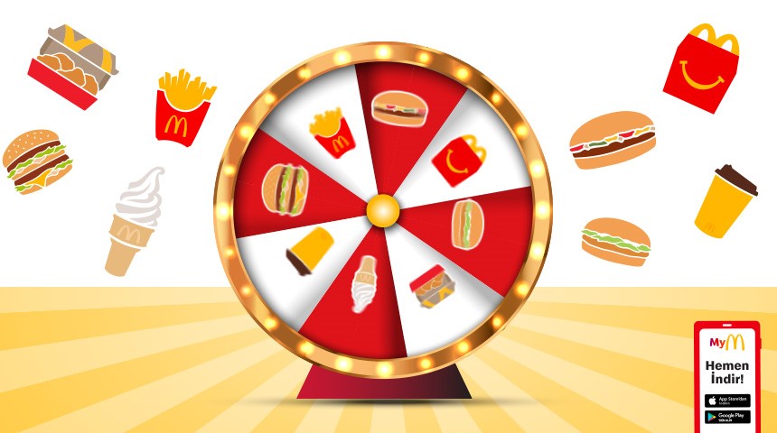 MCDONALD’S TÜRKİYE, OKULA DÖNÜŞ DÖNEMİNE ÖZEL KAMPANYASINI HAYATA GEÇİRDİ. 15 EKİM’E KADAR MCDONALD’S UYGULAMASINI İNDİREREK ÜYE OLAN KULLANICILAR, ÇARKIFELEK’İ HER GÜN ÇEVİRİP ÖDÜLLERDEN BİRİNİ KAZANIYOR.