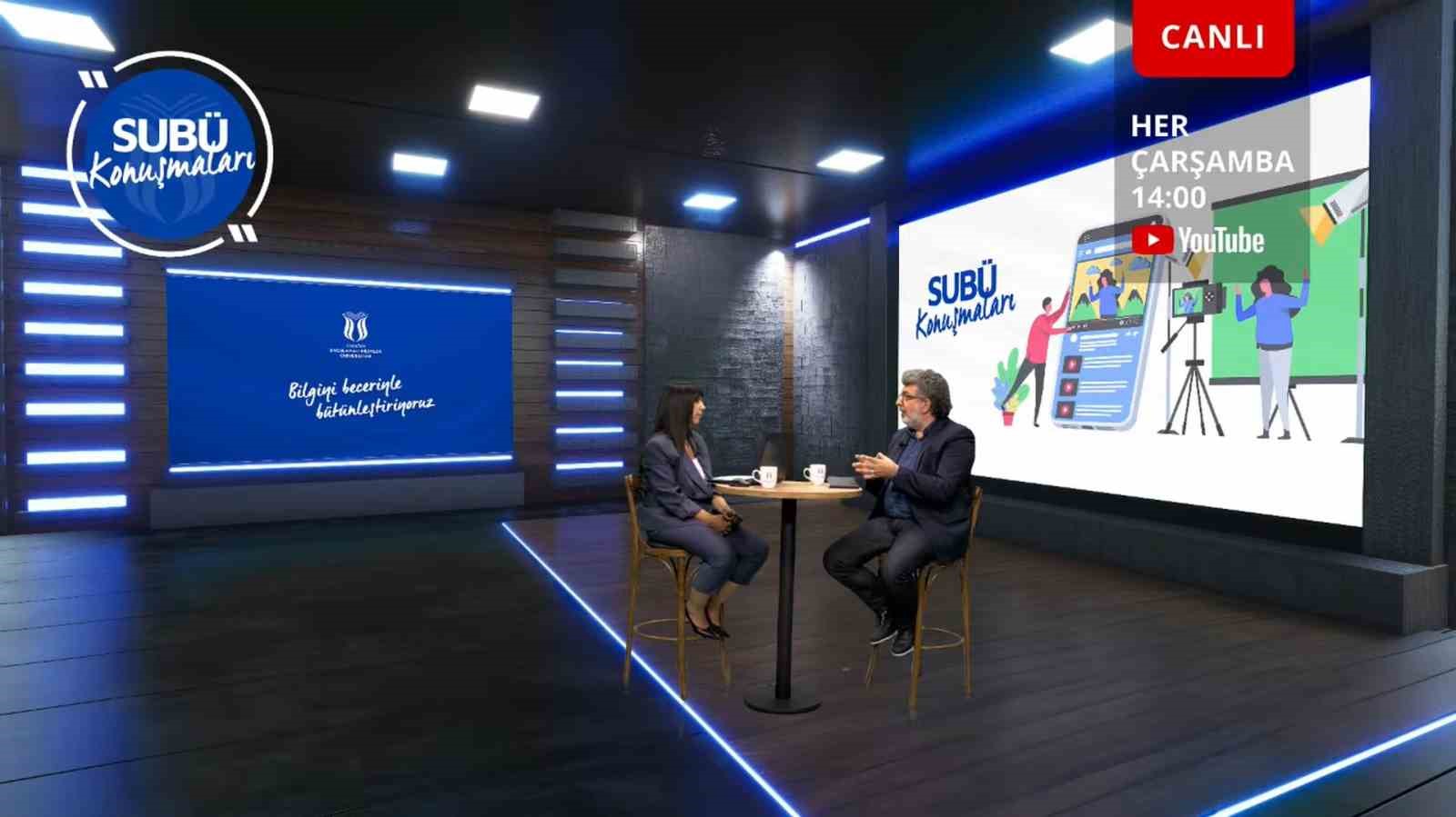 SAKARYA UYGULAMALI BİLİMLER ÜNİVERSİTESİ (SUBÜ) BÜNYESİNDE GERÇEKLEŞTİRİLEN "SUBÜ KONUŞMALARI" ETKİNLİĞİNDE KONUŞAN PROF. DR. OLGUN ÇİÇEK, ULUSLARARASI ALANDA REKABET EDEBİLMEK İÇİN SADECE DİPLOMA SAHİBİ OLMANIN YETERLİLİĞİNİ YİTİRDİĞİNİ VURGULADI.