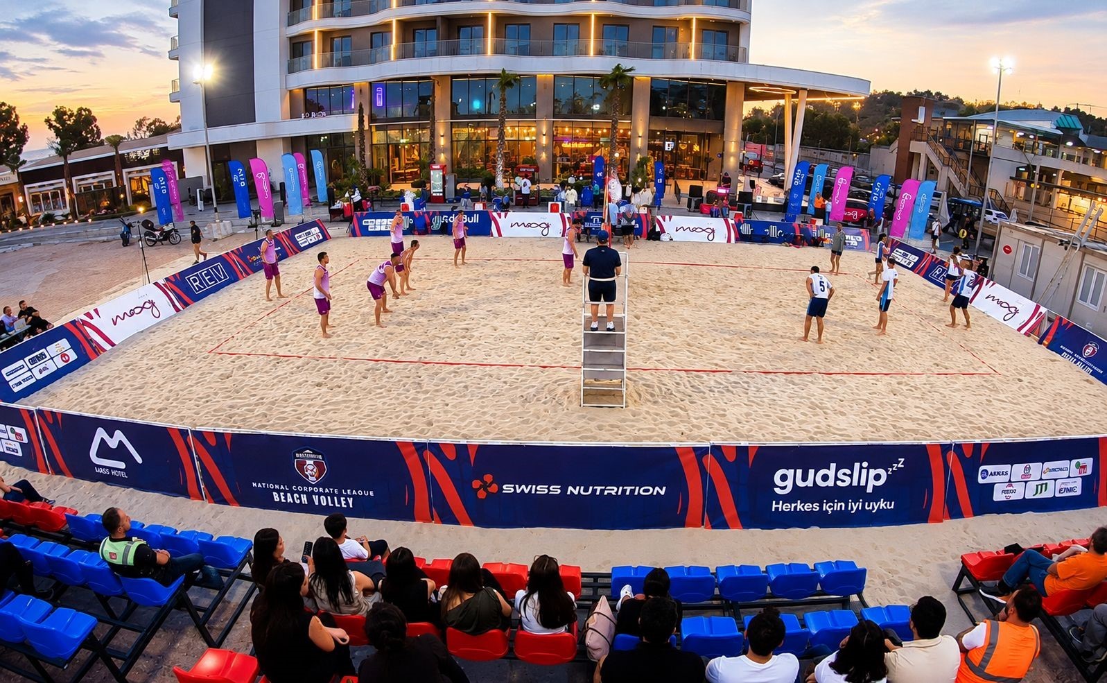 NCL BEACH VOLLEY ORGANİZASYONU İSE PROJEDE SPOR, SOSYALLEŞME VE EĞLENCEYİ BİR ARAYA GETİRİYOR.