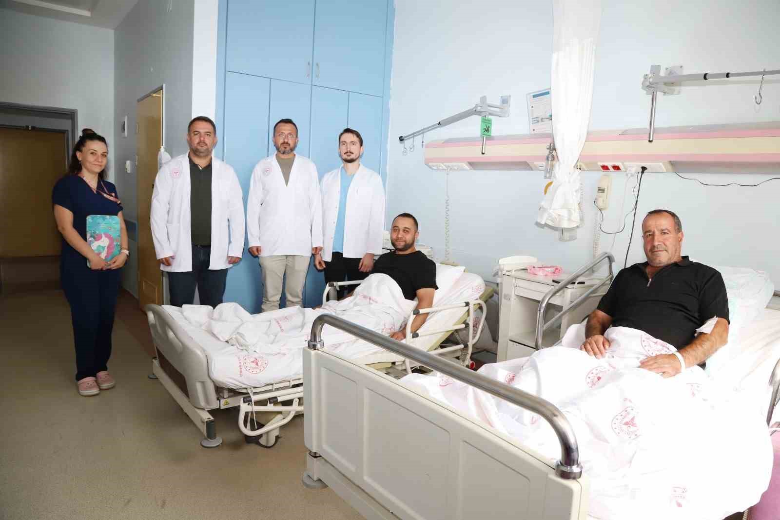 VAN’DAN KAHTA’YA GELİP VARİS AMELİYATI OLDULAR: SAĞLIKLARINA KAVUŞTULAR
