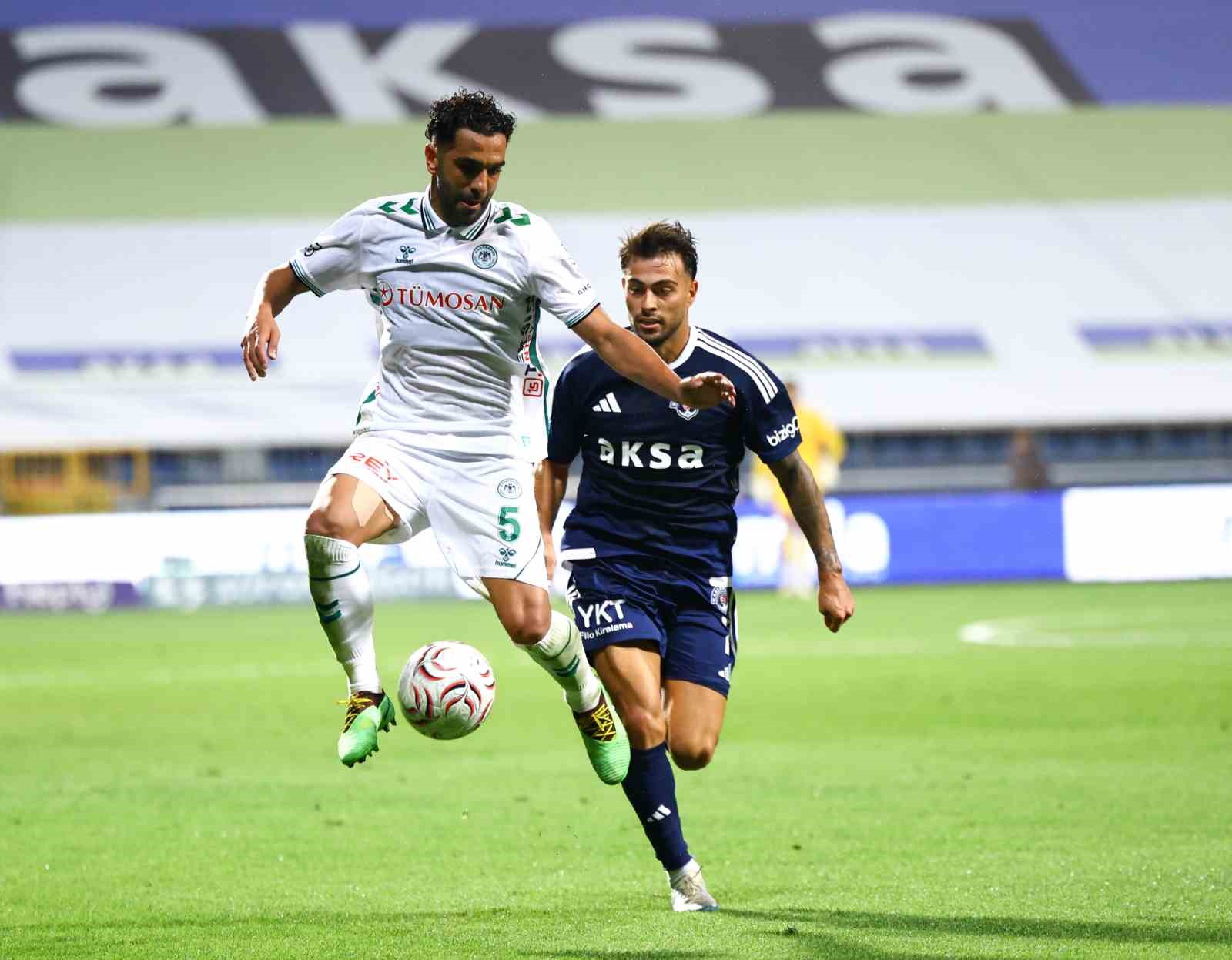 KASIMPAŞA, TRENDYOL SÜPER LİG’İN 6. HAFTASININ AÇILIŞ MAÇINDA KONYASPOR’U AĞIRLIYOR. MÜCADELENİN İLK YARISI GOLSÜZ EŞİTLİKLE TAMAMLANDI.