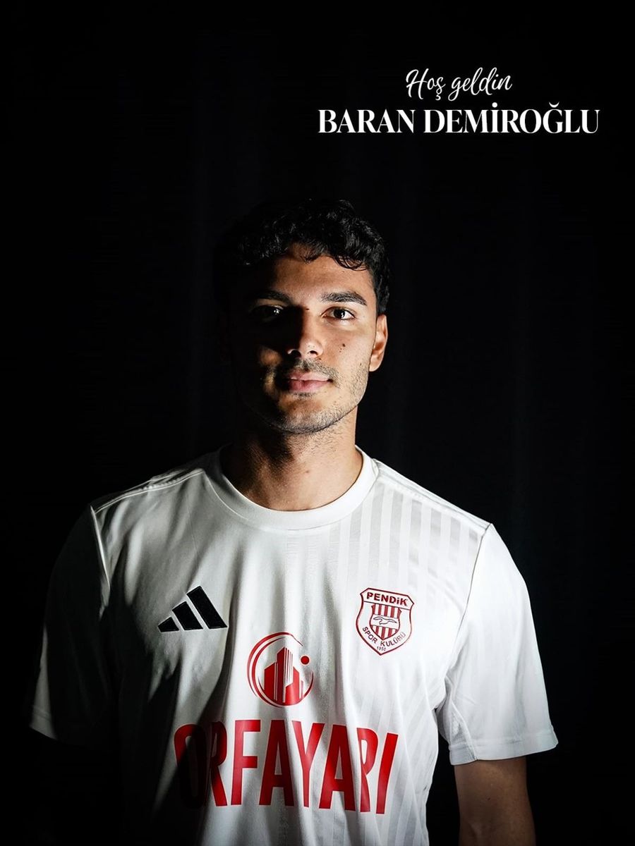 TRENDYOL 1. LİG EKİPLERİNDEN PENDİKSPOR, SON OLARAK MENEMEN FK FORMASI GİYEN BARAN DEMİROĞLU'NU KADROSUNA KATTIĞINI AÇIKLADI.