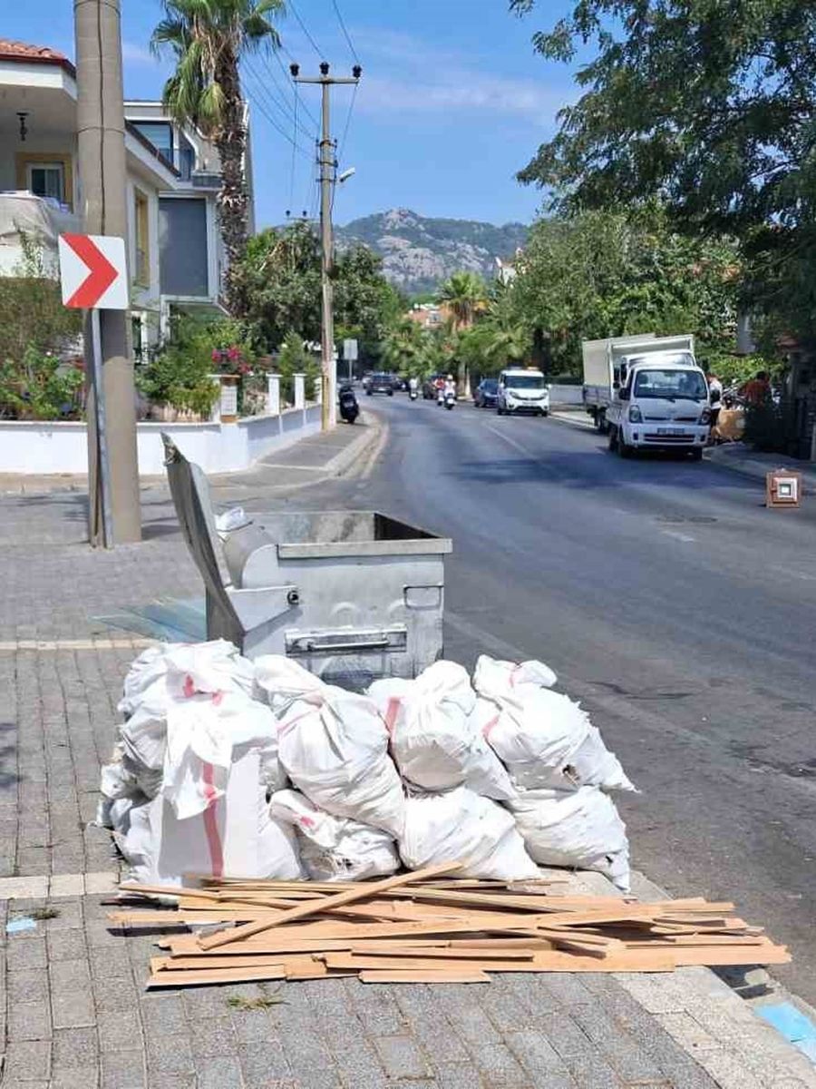 Marmaris’te kaçak moloz dökümüne ceza