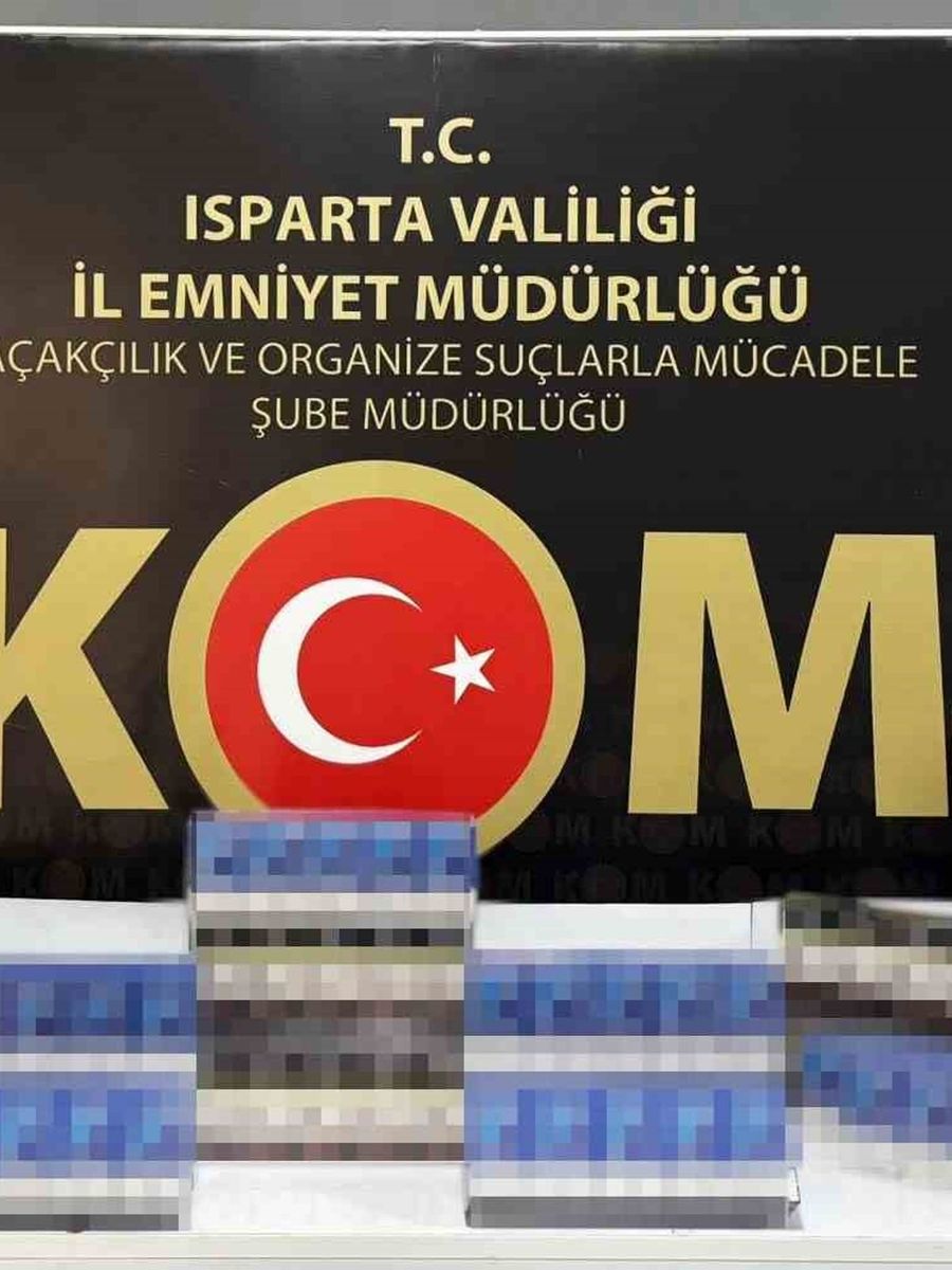 Isparta’da 300 paket kaçak sigara ele geçirildi