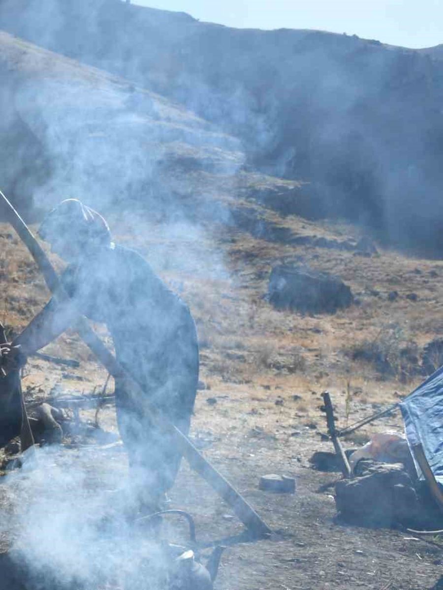 Şırnak’ın yaylalarında organik tereyağ