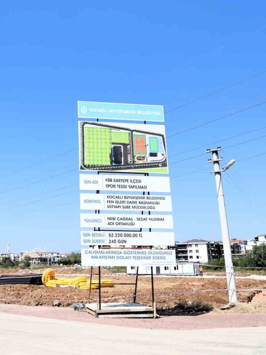Kartepe’ye modern spor kompleksi inşa ediliyor