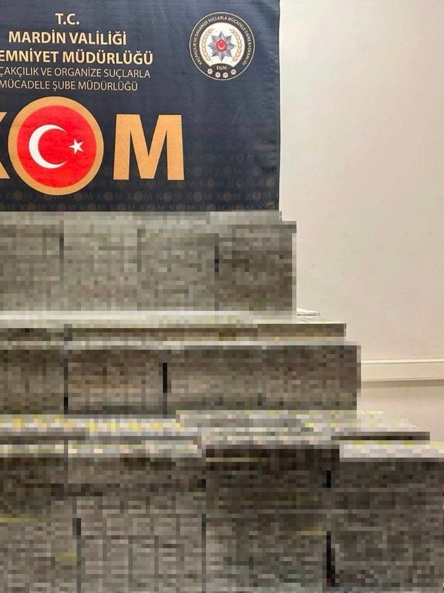 Mardin’de kaçakçılık operasyonunda 7 bin 500 paket sigara ele geçirildi