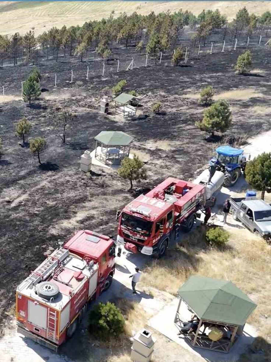 Çorum’da örtü yangını ormana sıçradı, 800 dönüm alan yandı