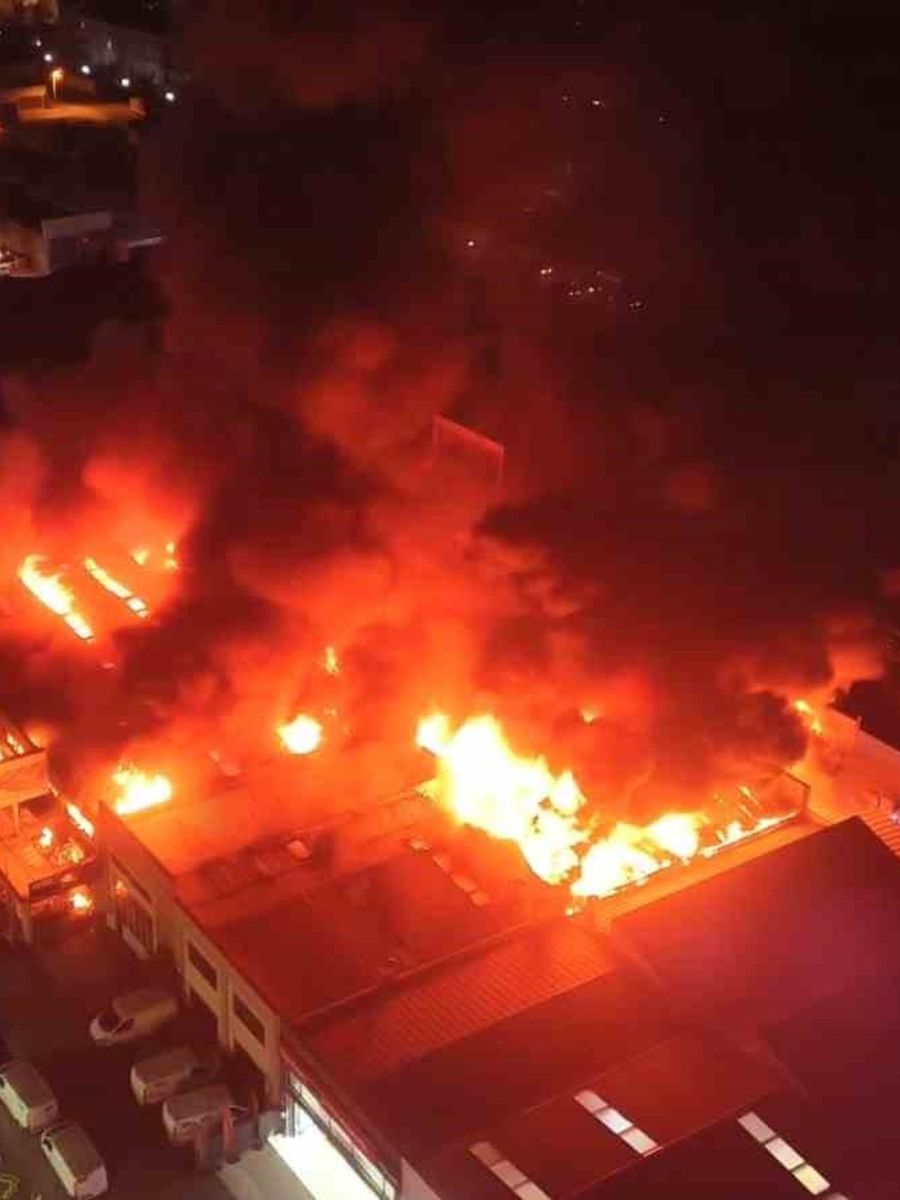 Eskişehir’de sanayi sitesindeki dükkanda korkutan yangın