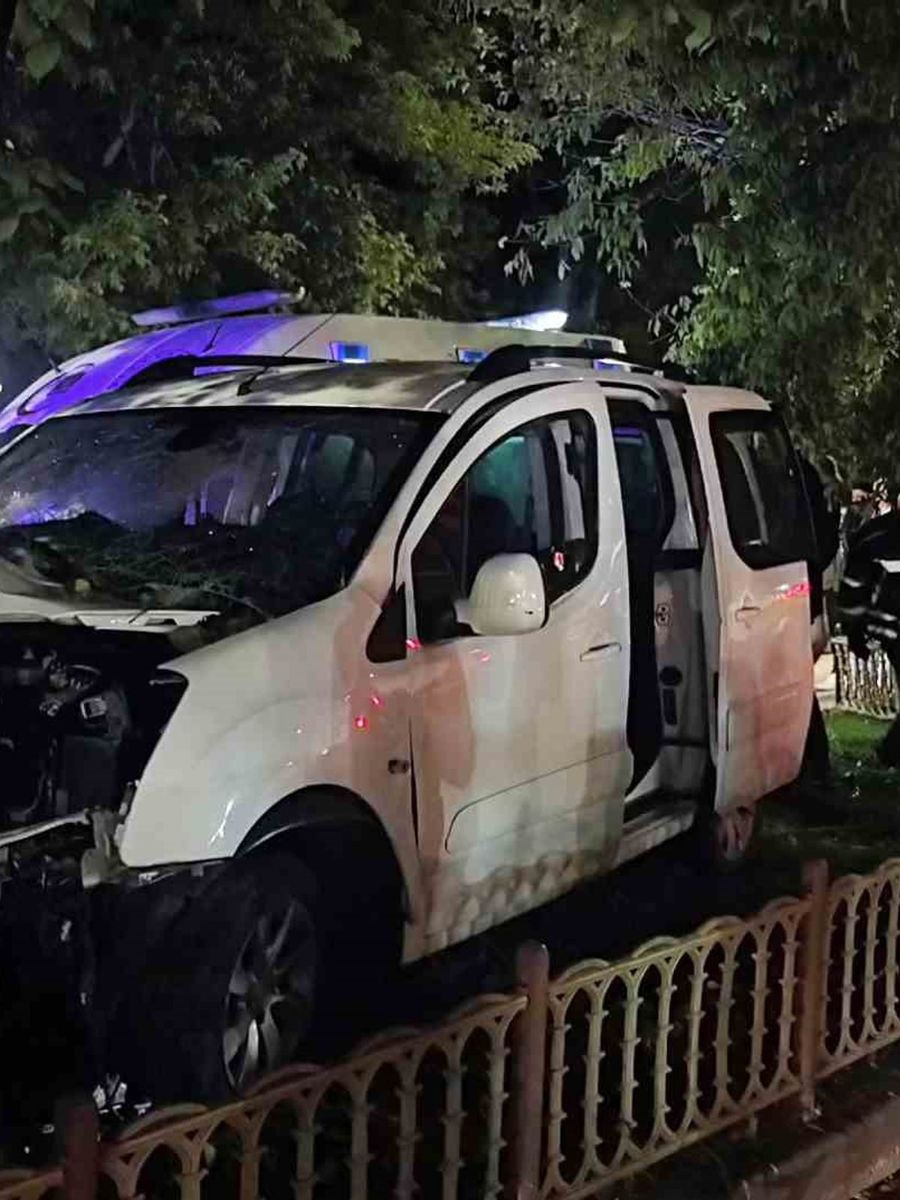 Kontrolden çıkan otomobil ağaca çarptı: 2 yaralı
