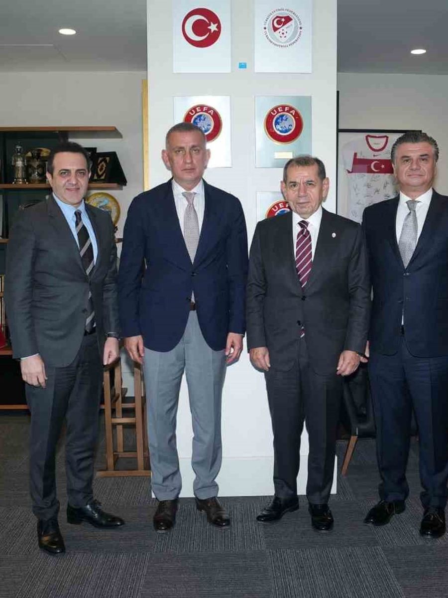 Dursun Özbek’ten TFF Başkanı Hacıosmanoğlu’na ziyaret