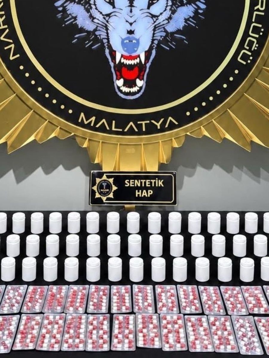 Malatya’da 3 bin 601 sentetik ecza ele geçirildi