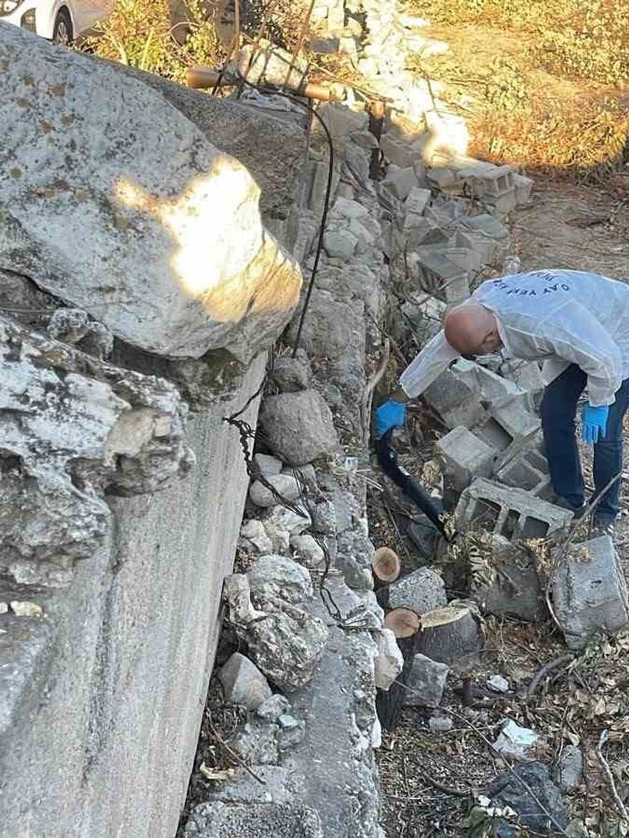 Karaman’da evin bahçesinde tüfek bulundu