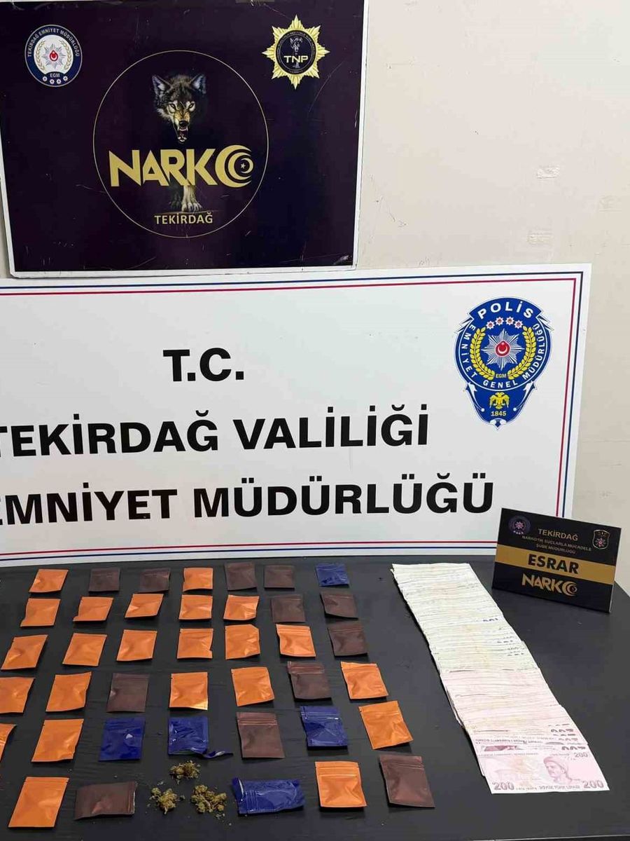 Zehri cips paketine ve ıslak mendile gizlemişler: Tekirdağ’da zehir tacirlerine darbe