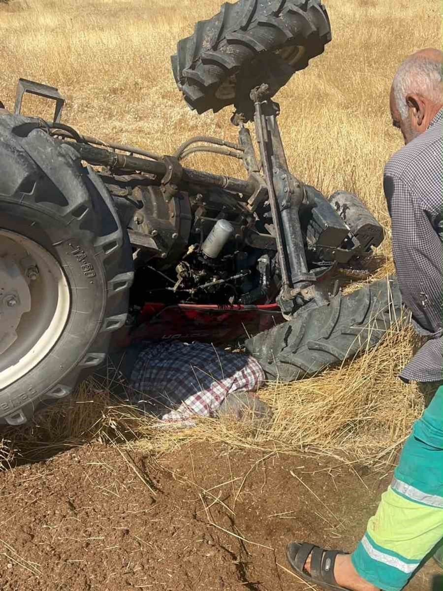 Şanlıurfa’da devrilen traktörün sürücüsü yaralandı