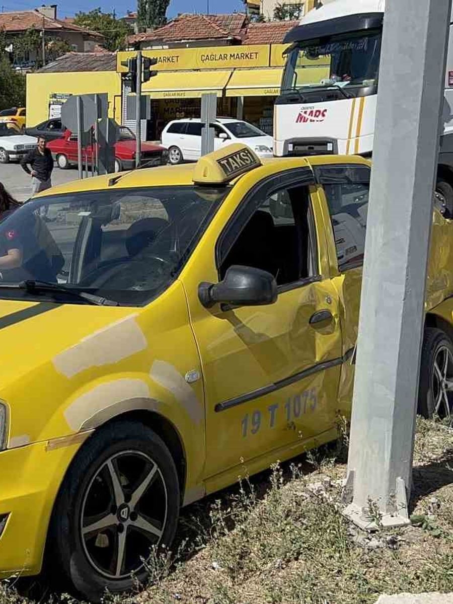 Çorum’da trafik kazası: 1 yaralı