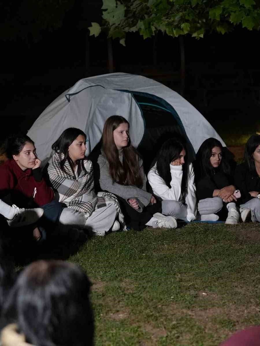 Düzce’de gençler doğa kampında buluştu