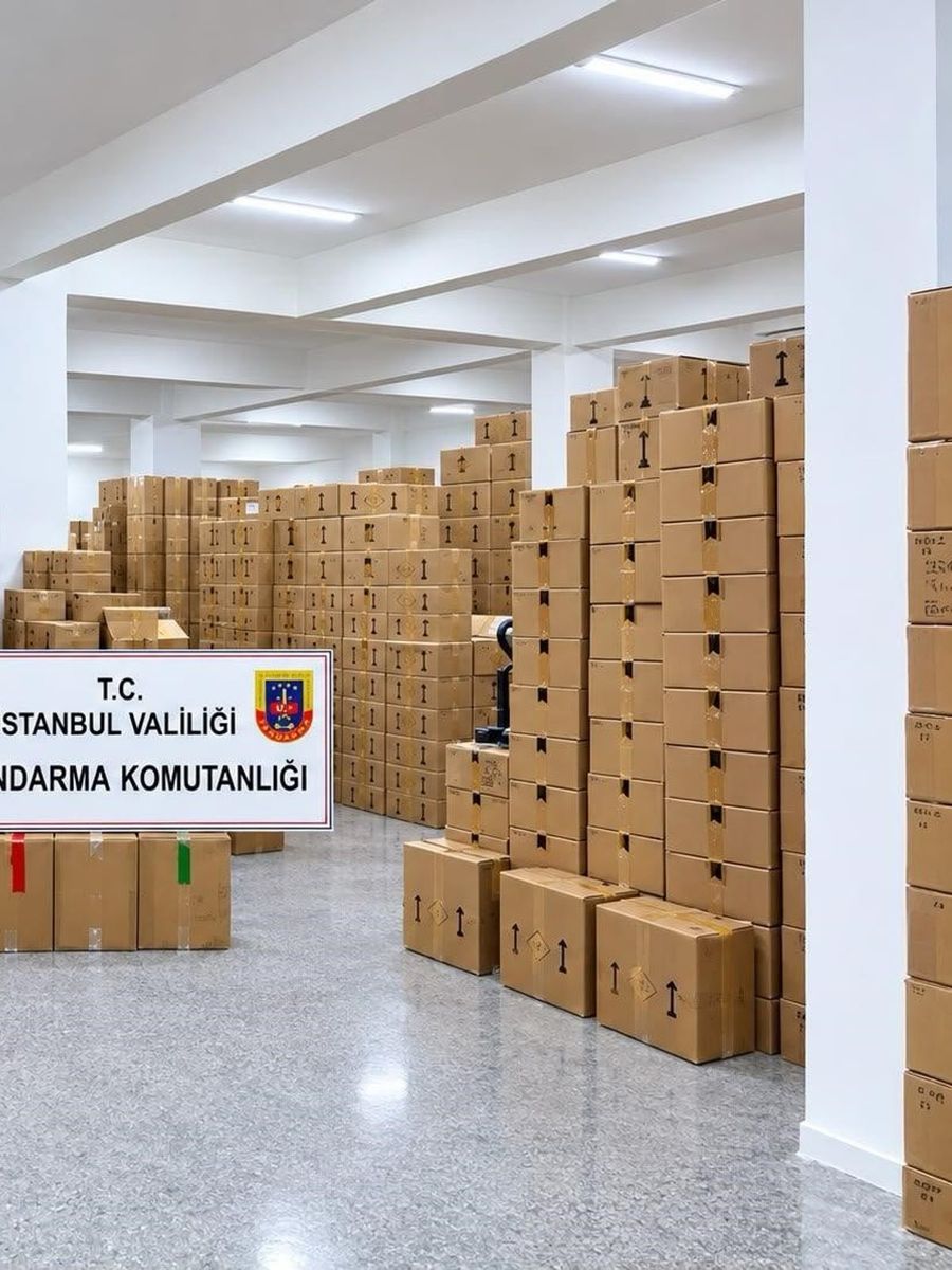 Bağcılar’da ele geçirilen 200 milyon lira değerindeki sahte parfümler Jandarma’da sergilendi