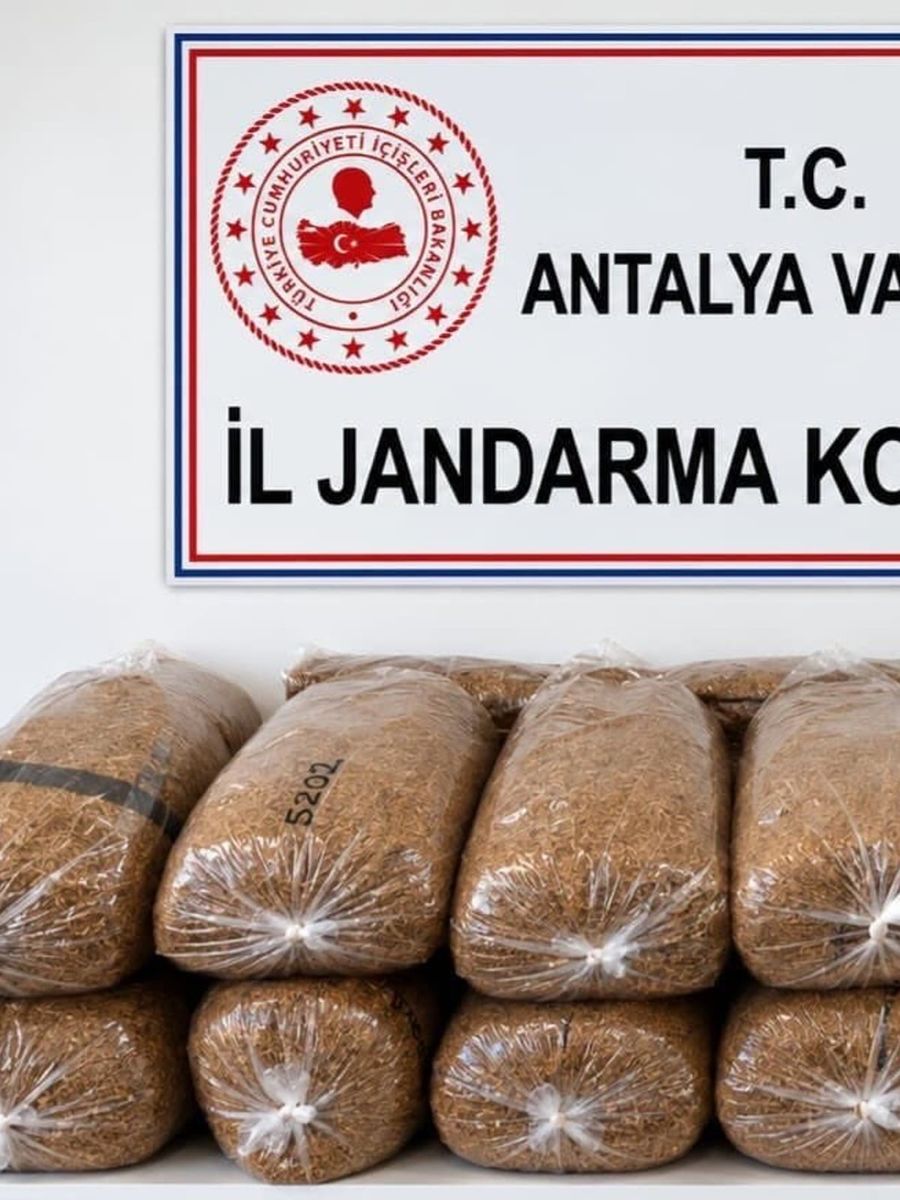 Alanya’da 144 kilo kaçak tütün ele geçirildi