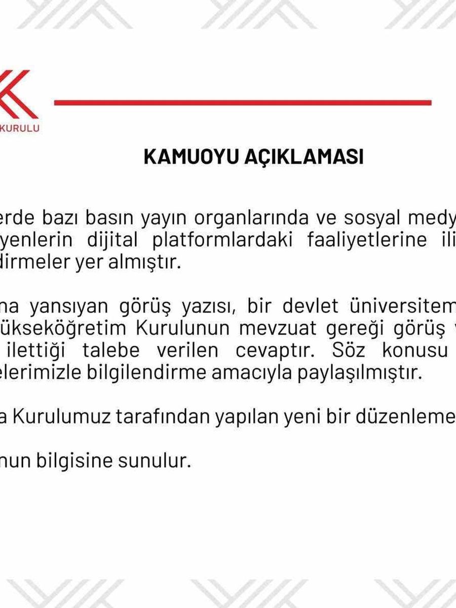 YÖK’ten akademisyenlerin sosyal medya faaliyetlerine ilişkin açıklama: "Bu konuda Kurulumuz tarafından yapılan yeni bir düzenleme yoktur"