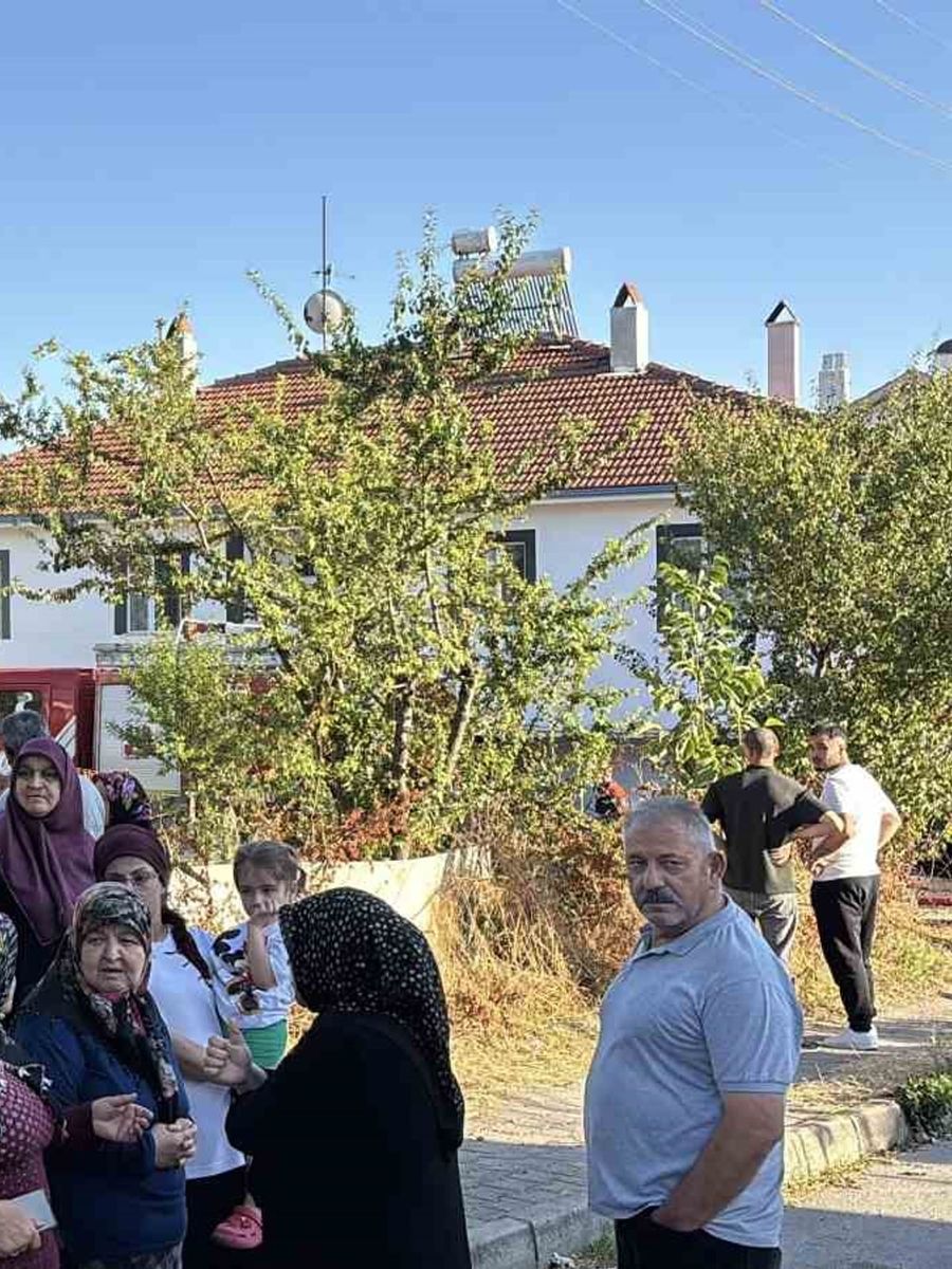 Bolu’da otluk alanda çıkan yangın, 3 eve sıçradı