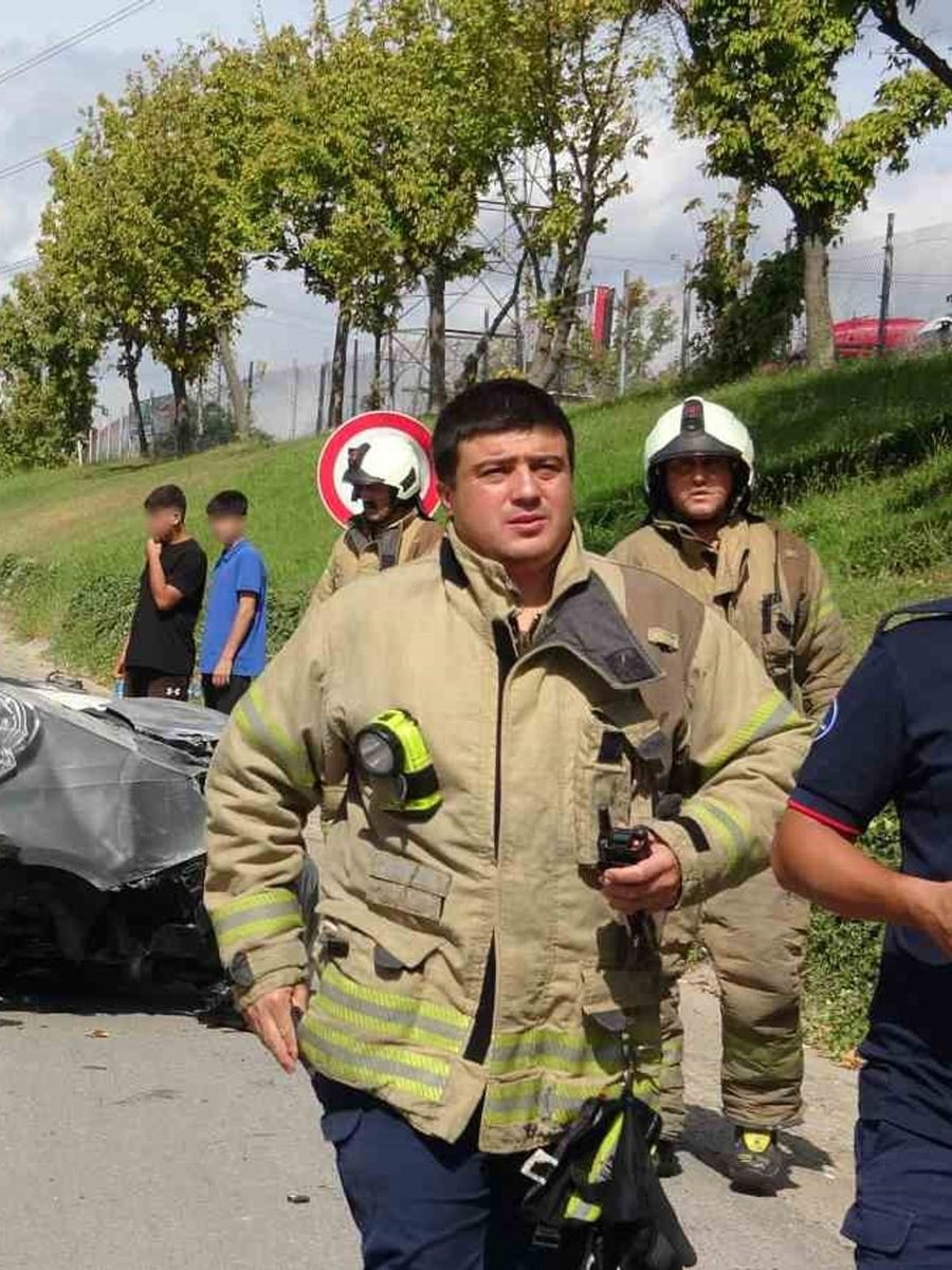 Samandıra bağlantı yolunda BMW takla attı: 1 ağır yaralı