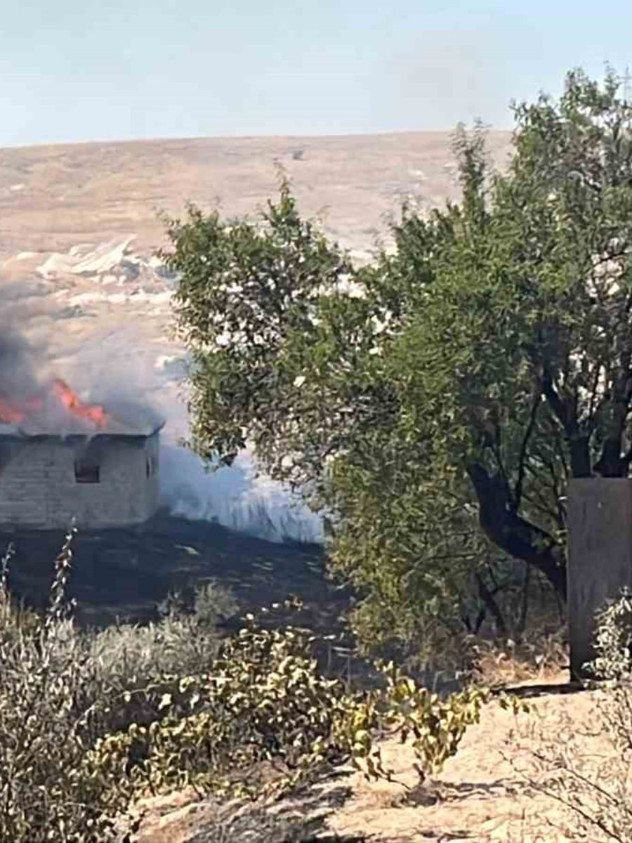Otluk alanda başlayan yangın bağ evlerine sıçradı: 7 bağ evi kullanılamaz hale geldi