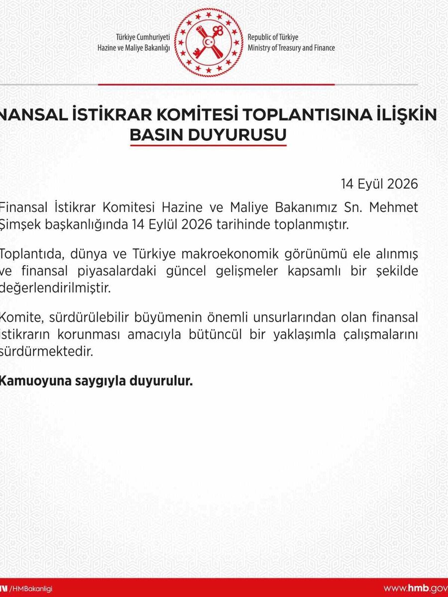 Finansal İstikrar Komitesi toplantısı gerçekleştirildi