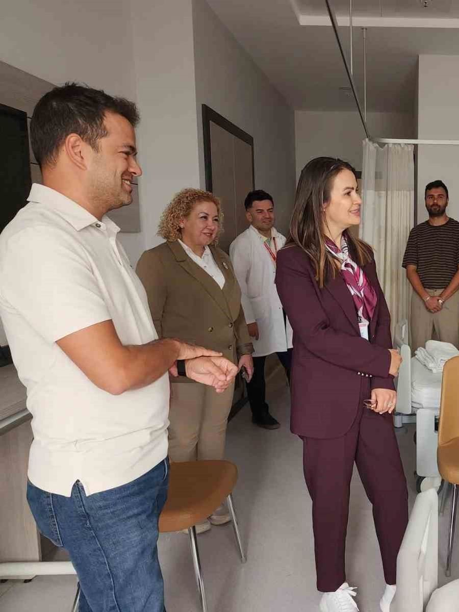 Başhekim Özbağçıvan, Kadın Doğum Servisinde incelemelerde bulundu
