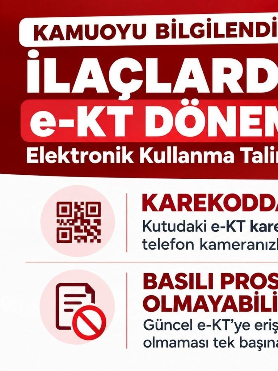 İlaç prospektüslerinde ‘e-KT’ dönemi: "Ambalaj eksikliği değil"