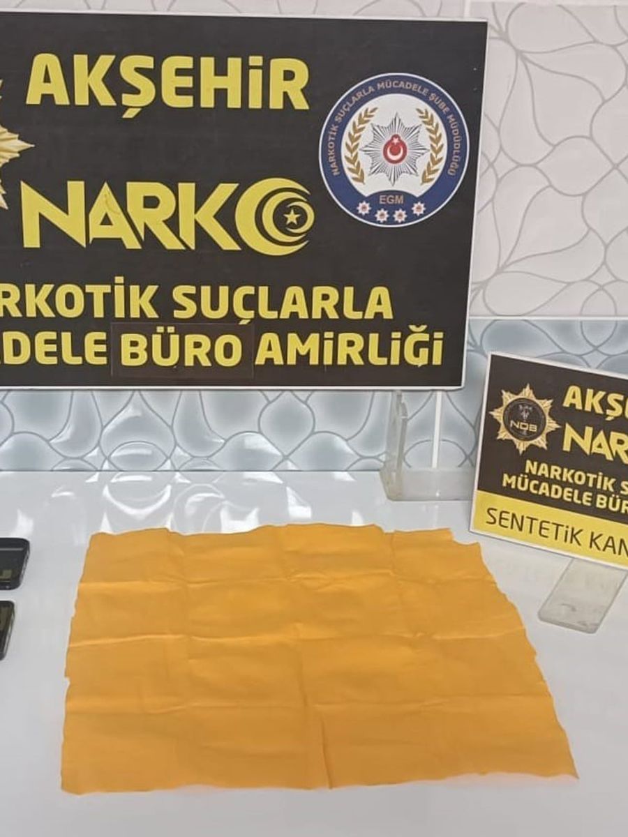 Akşehir’de uyuşturucu operasyonu: 1 tutuklama