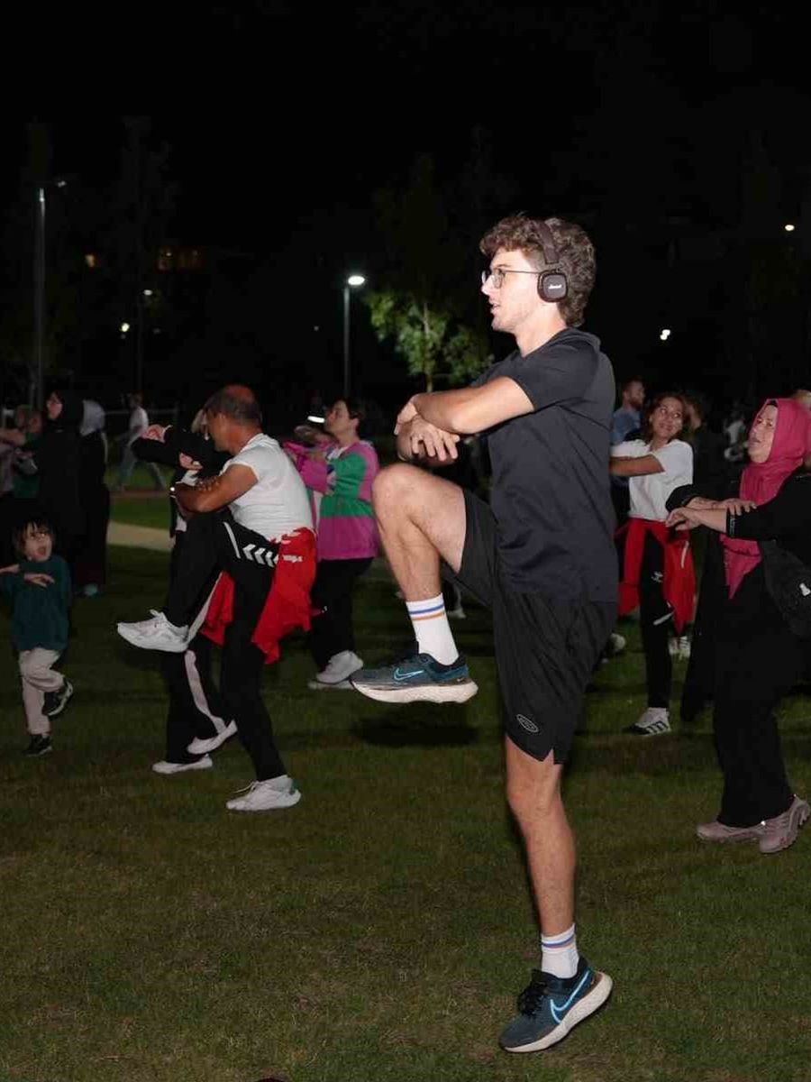 Merkez park, spor etkinliklerine ev sahipliği yapıyor