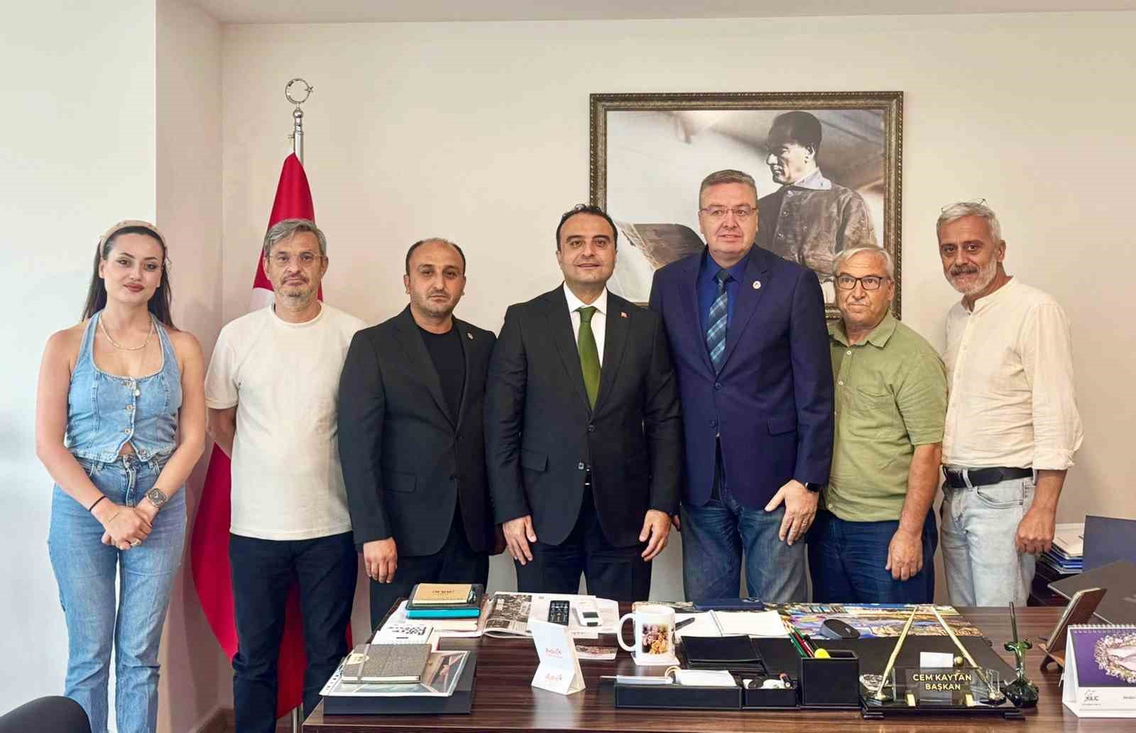 MENTEŞE KAYMAKAMI ALİ EDİP BUDAN, MUĞLA BÜYÜKŞEHİR GAZETECİLER CEMİYETİ’NE İADE-İ ZİYARETTE BULUNDU.