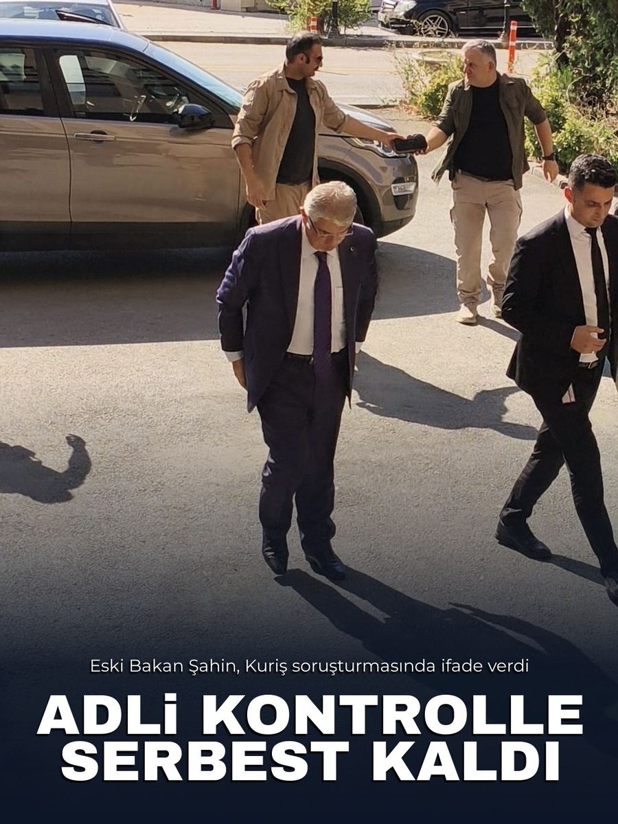 Eski Bakan Şahin'e adli kontrol talebi