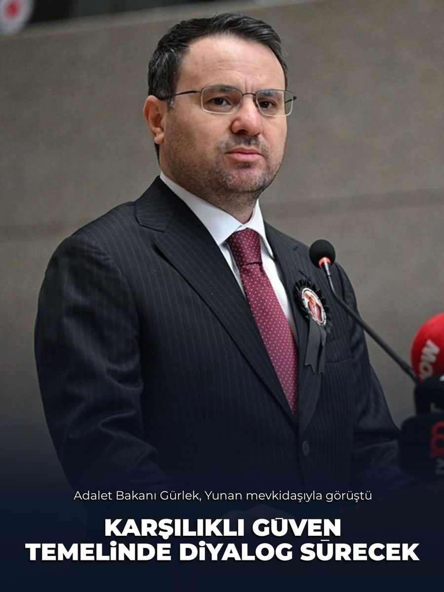Bakan Gürlek, Yunan mevkidaşı ile görüştü: "Bakanlıklarımız arasındaki adli iş birliğimizi kalıcı adımlarla daha ileriye taşıyacağız"