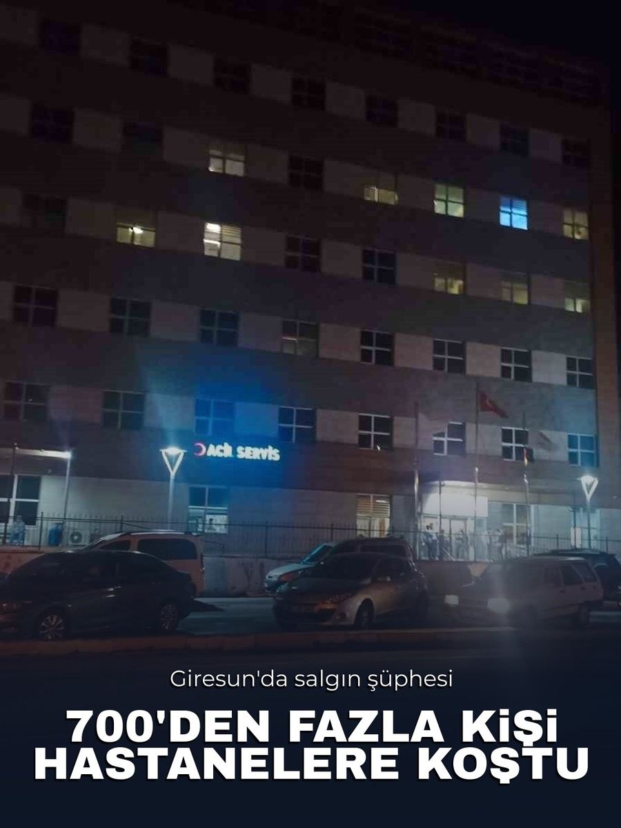 Giresun’da gastroenterit salgını: 700’den fazla kişi hastaneye başvurdu