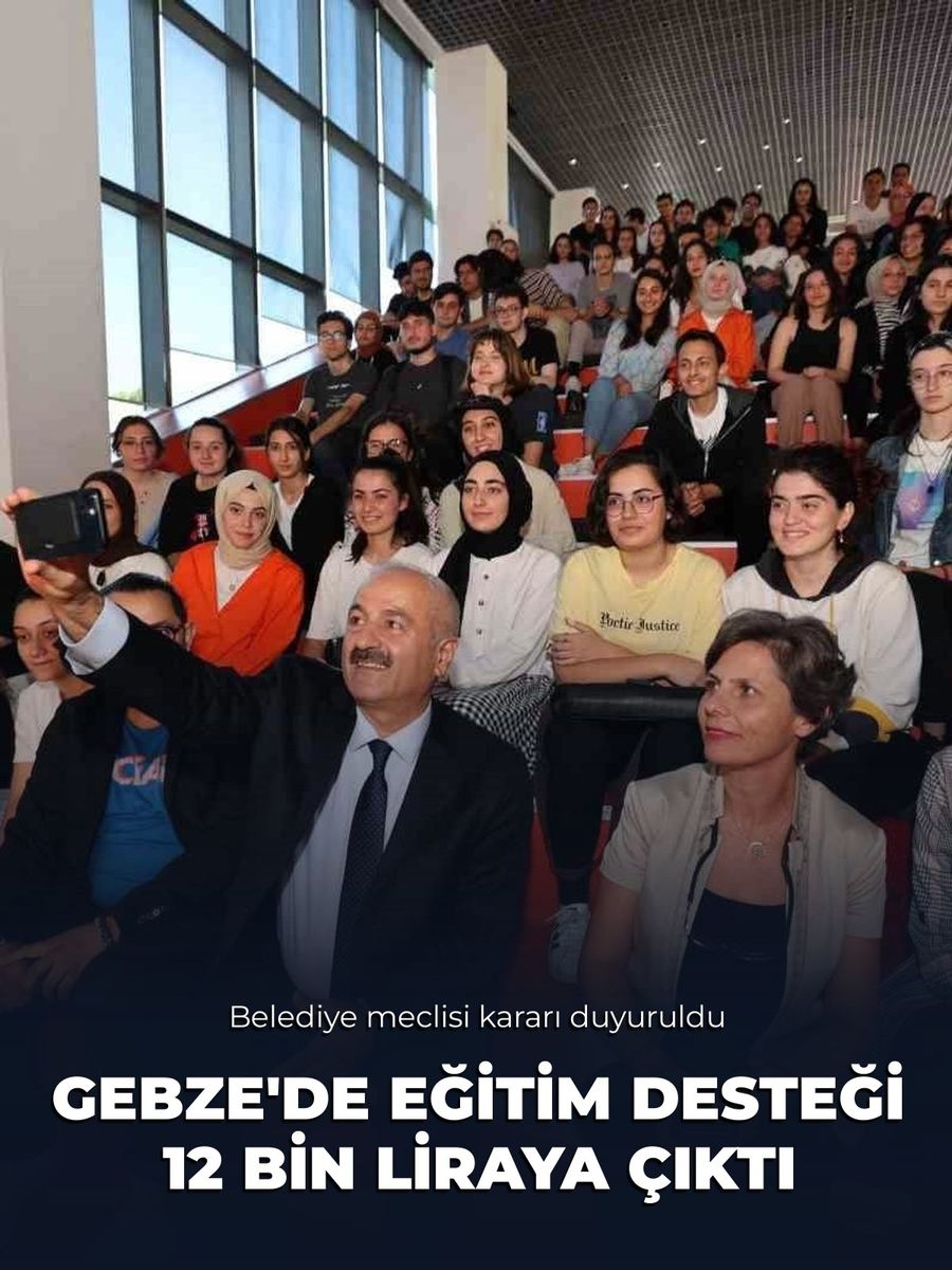 Gebze’de üniversiteyi ilk kez kazananlara 12 bin TL destek