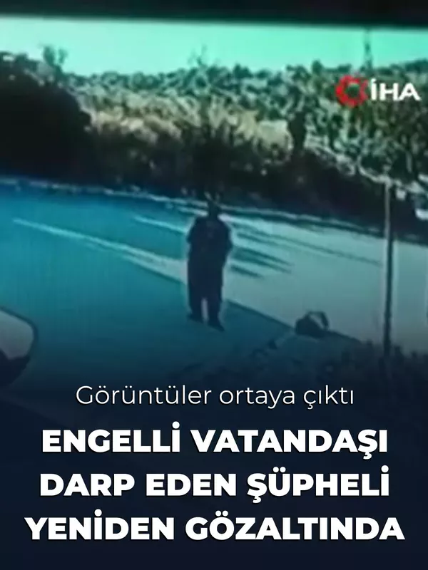 Engelli vatandaşın feci şekilde darp edildiği anların görüntüsü ortaya çıktı