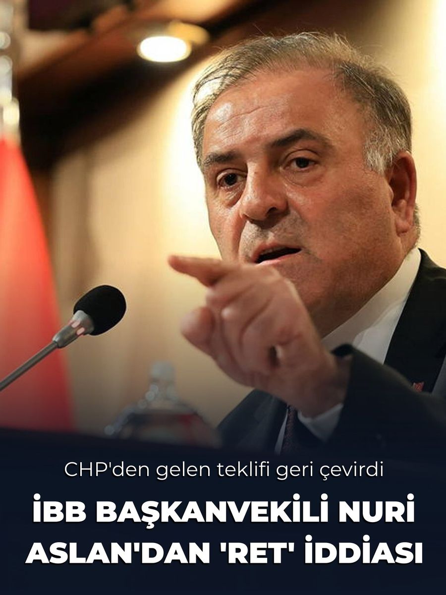 İBB Başkanvekili Nuri Aslan, CHP'nin görüşme teklifini reddetti