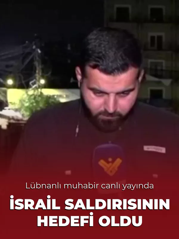 Lübnanlı muhabir canlı yayında İsrail hava saldırısının hedefi oldu