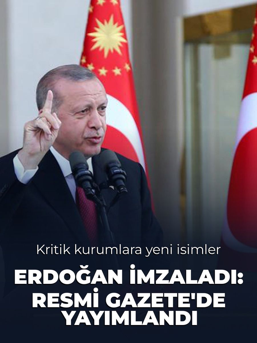 Cumhurbaşkanlığı tarafından yapılan atamalar Resmi Gazete’de