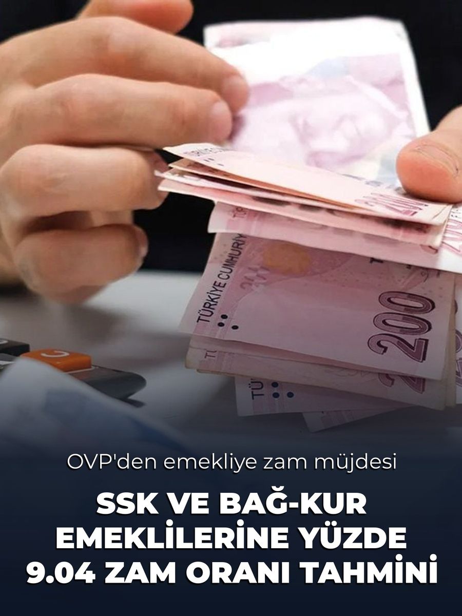 SSK ve BAĞ-KUR Emeklilerine Yüzde 9.04 Zam Tahmini