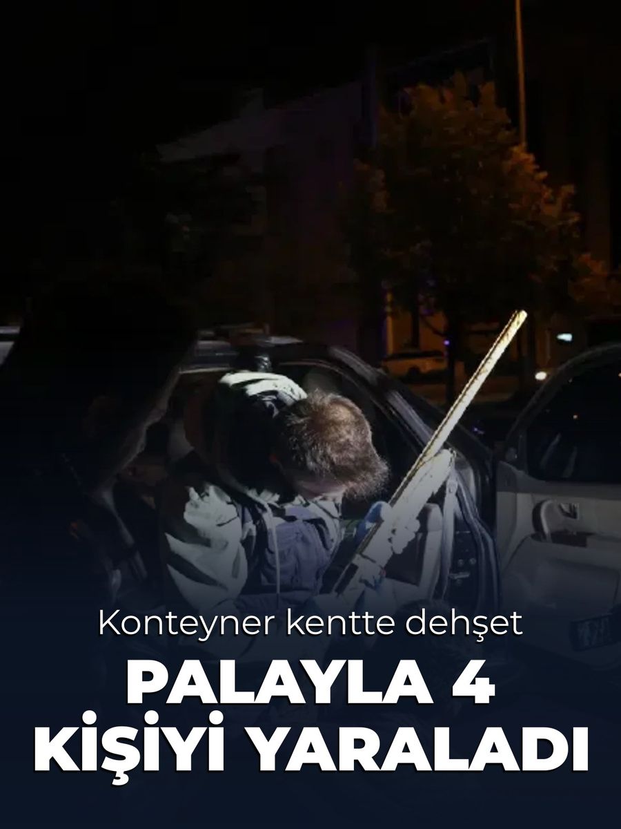 Hatay'da palayla dehşet saçan şahıs tutuklandı