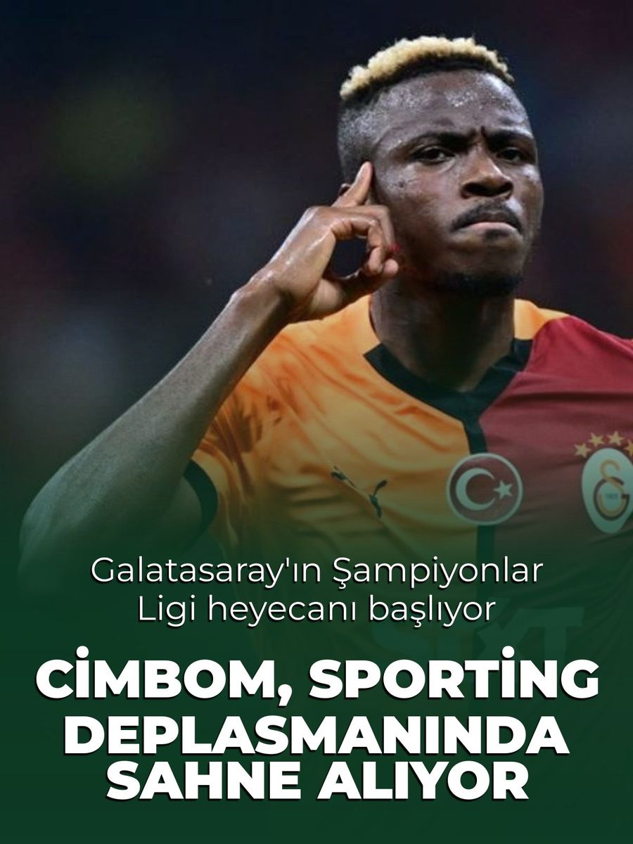 Galatasaray, Şampiyonlar Ligi'ne Sporting deplasmanında başlıyor