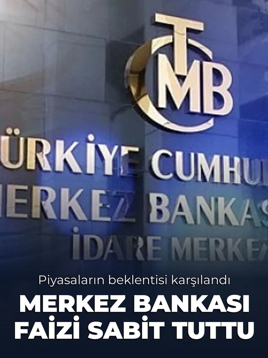 Merkez Bankası politika faizini yüzde 37'de sabit tuttu