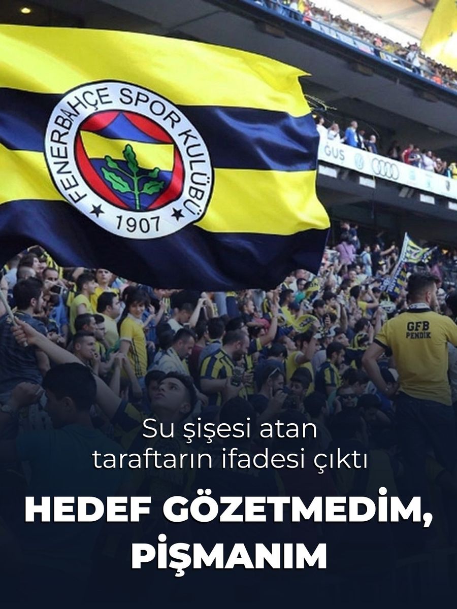 İsmail Kartal'a su şişesi fırlatan taraftar: "Hedef gözetmedim, pişmanım"