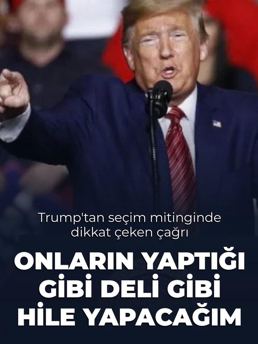 Donald Trump'tan seçim mitinginde "hile yapacağım" çıkışı