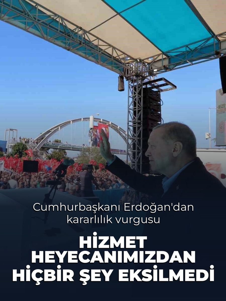 Cumhurbaşkanı Erdoğan: "Milletimize hizmet heyecanımızdan hiçbir şey eksilmedi. Bugün, yola çıktığımız ilk günkü kadar kararlı ve azimliyiz."