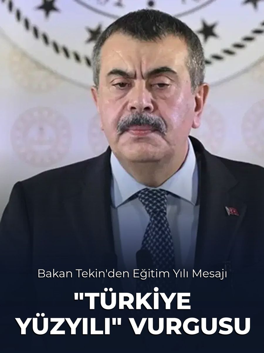Bakan Tekin'den Öğretmenlere "Türkiye Yüzyılı" Vurgulu Mesaj
