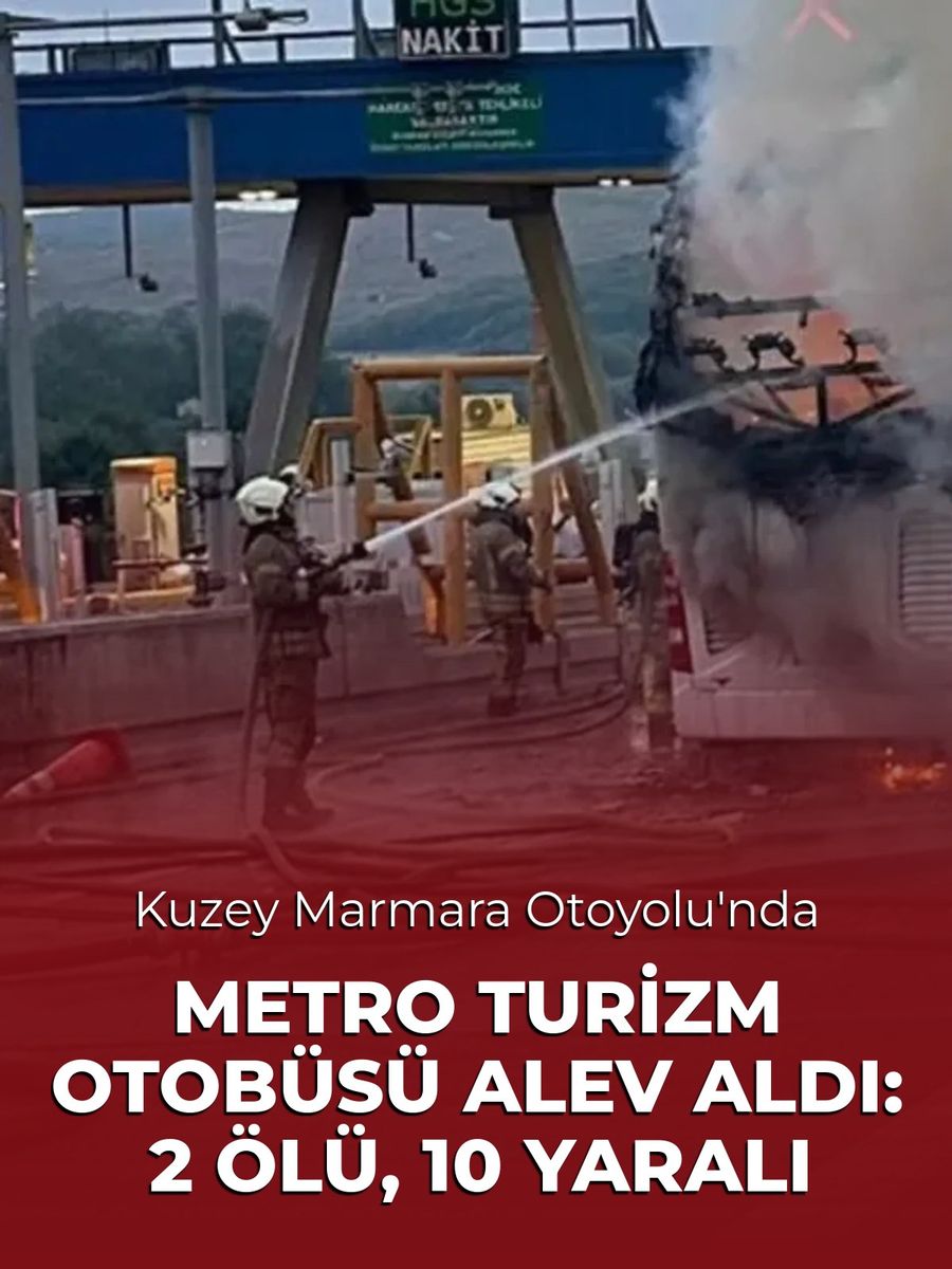 Metro Turizm Otobüsü Bariyerlere Çarptı: 2 Ölü, 10 Yaralı
